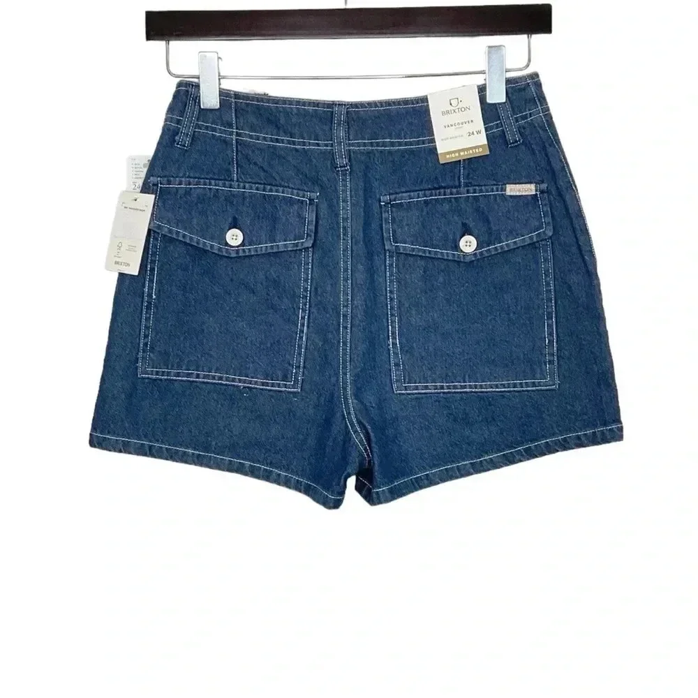 Free People Jean Shorts Brixton Vancouver High Waisted Size 24